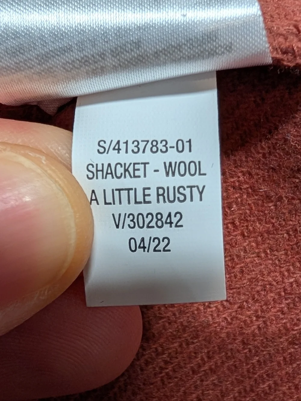 New OLD NAVY Soft Brushed Utility Red/Orange Rust Shacket Jacket (XS) - Picture 6 of 7